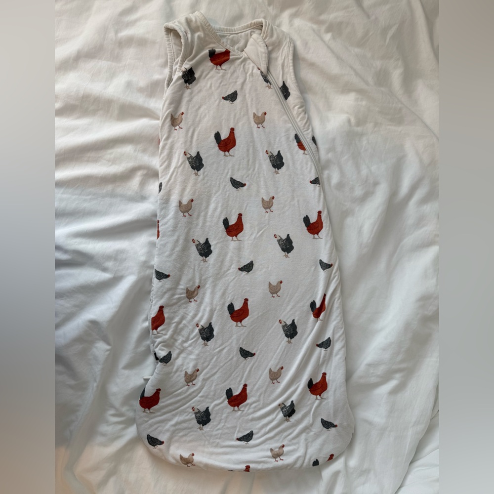 Kyte Baby Sleep Bag Sack with Chicken Print. Size SM. TOG 1.0